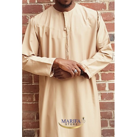 Qamis Talha Marron clair