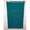 Tapis de prière bleu turquois uni